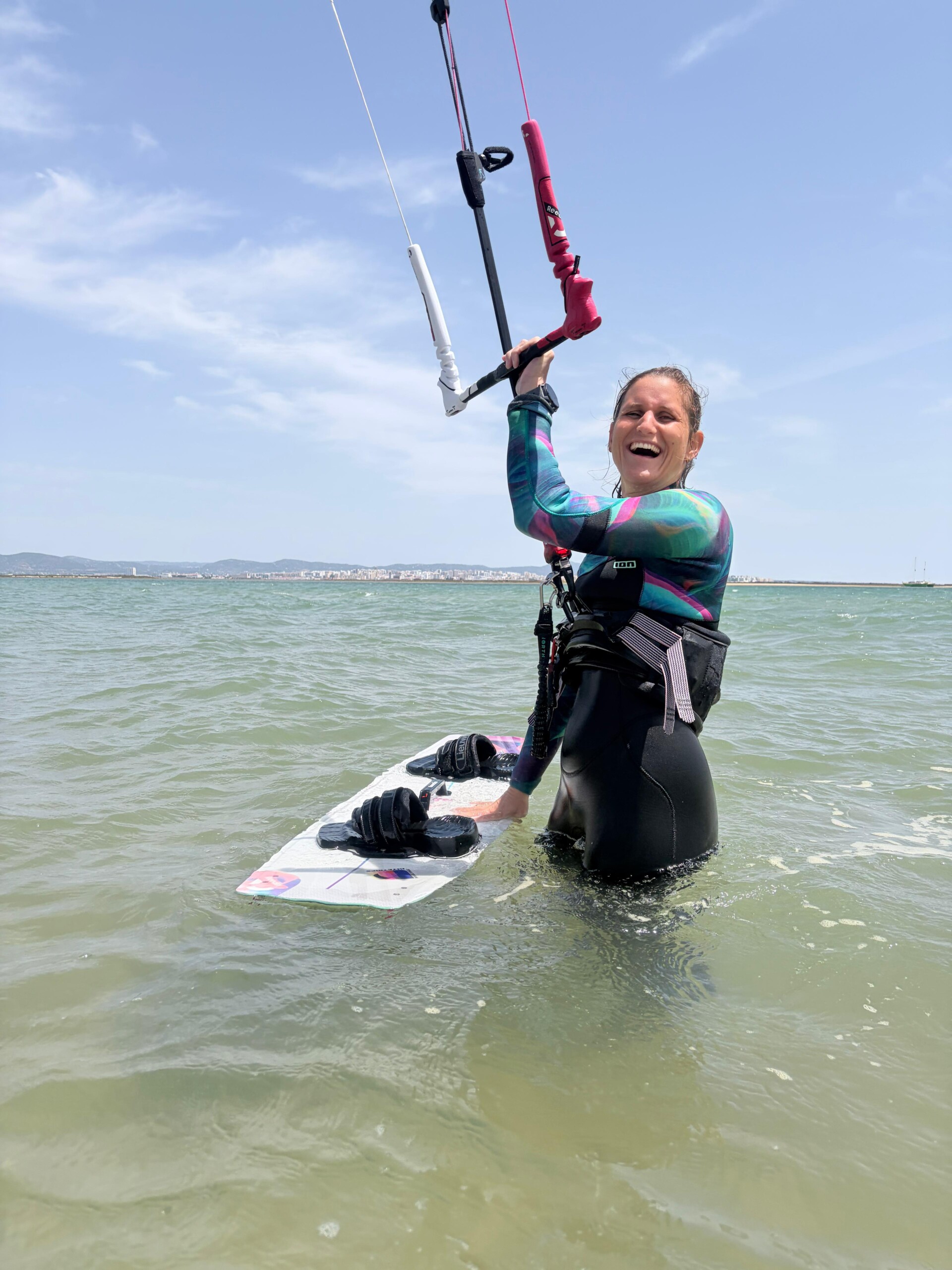 Hacemos Kitetrips on the water while Kiting